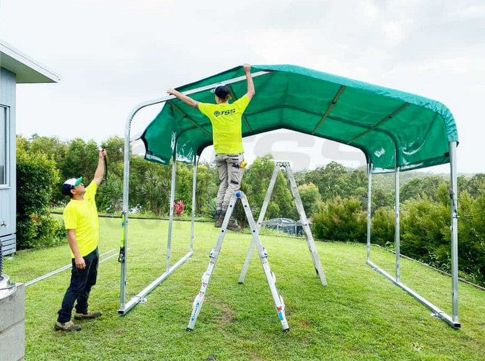 Shading Your Car with Carports, A Complete Guide, installing a shade tent