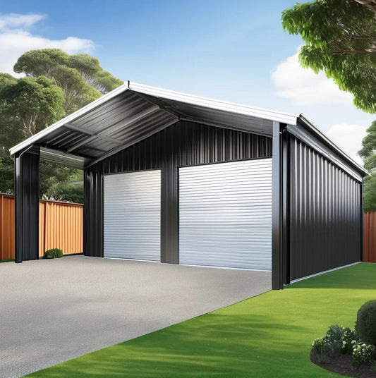 Maximizing Space with a Shed and Carport Combination, photo of shed with carport