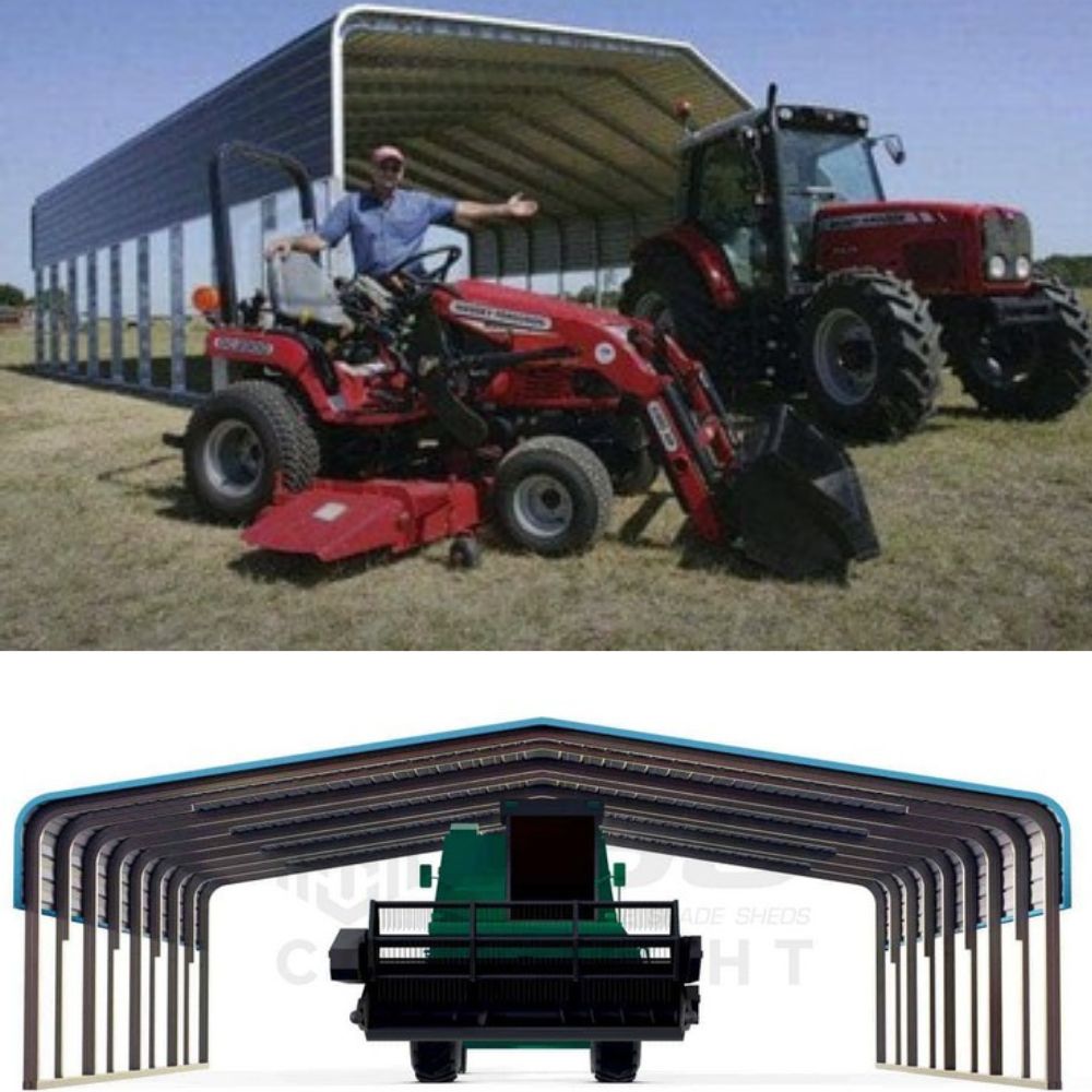 Industrial Shade sheds side and front