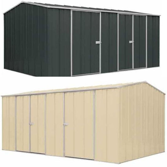 1510 Eco Plus workshop in slate grey and cream - Car Covers and Shelter