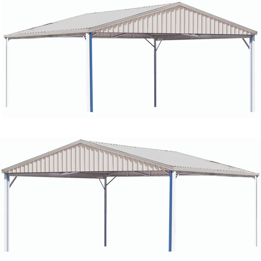 Double Gable roof Carport Spanbilt Car Covers and Shelter