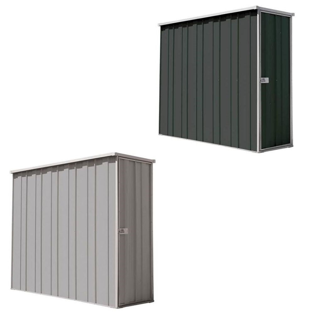 The F26-S garden shed Slate Grey and Zinc - Car Covers and Shelter
