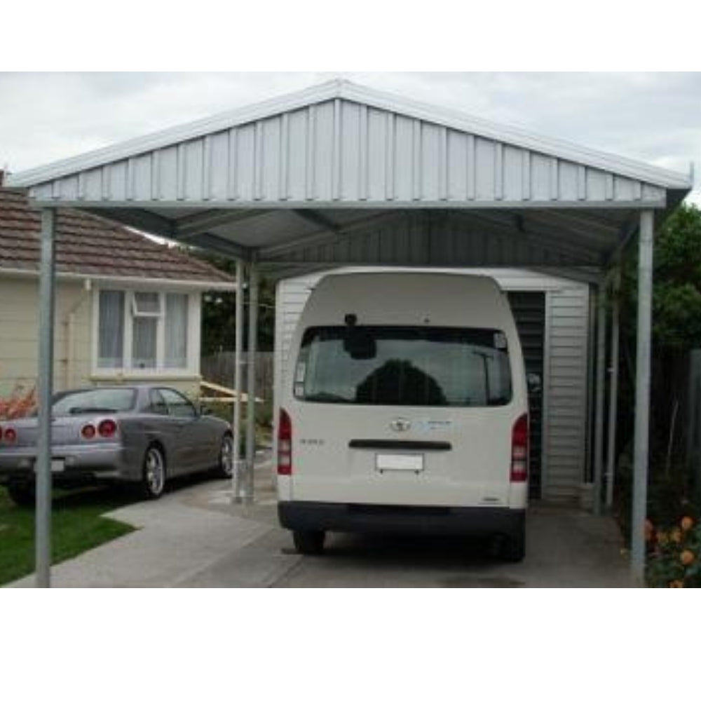 gable carport with infill