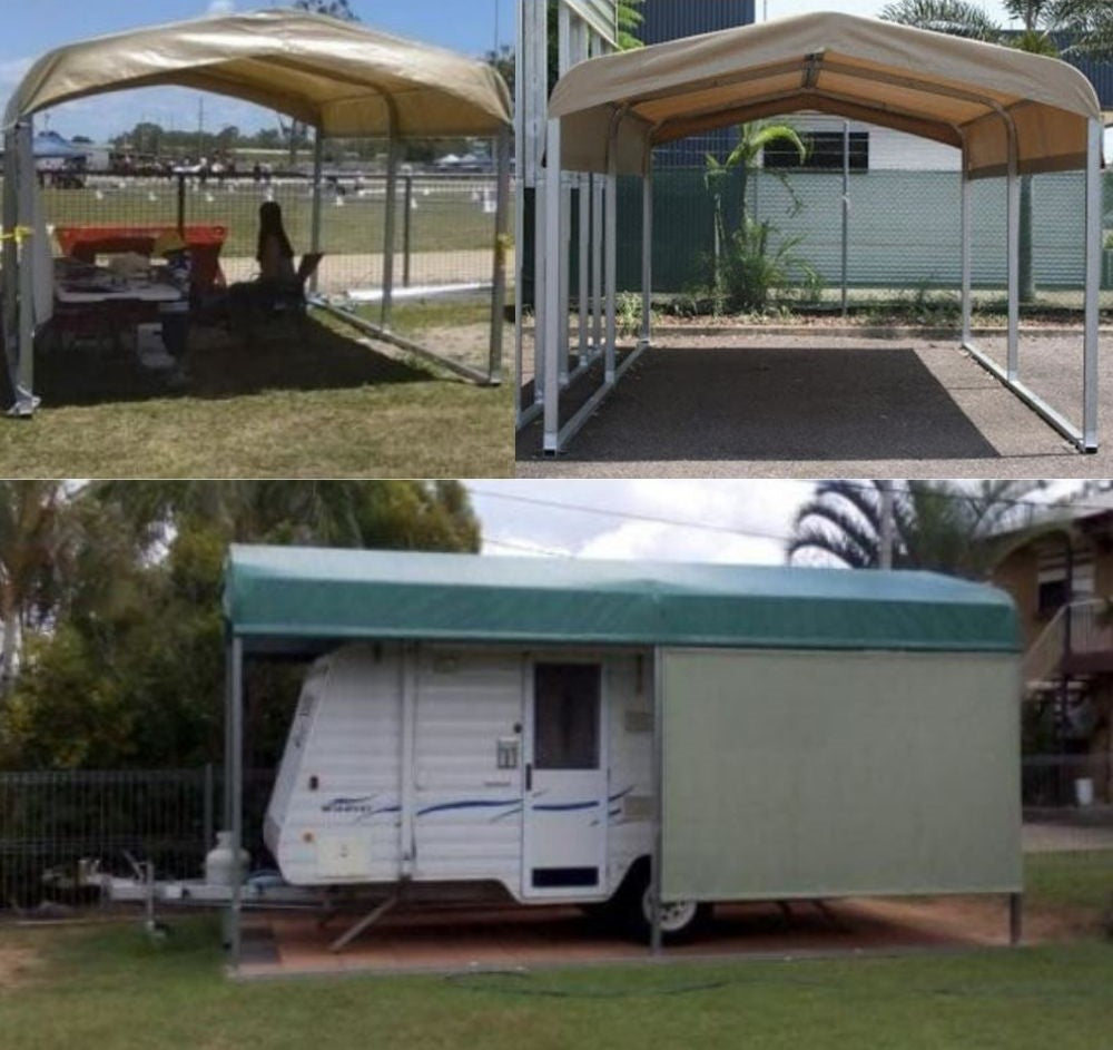 Portable Car Shade Carport Single - Car Covers and Shelter