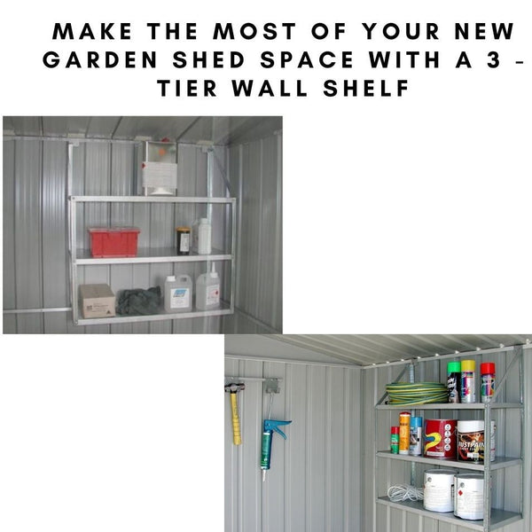 Garden Shed 3-tier wall shelf