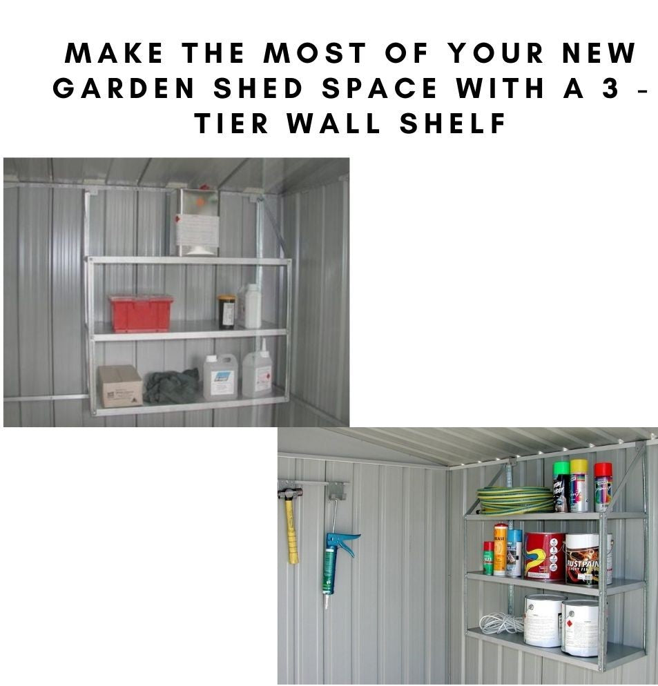 Garden Shed 3-tier wall shelf