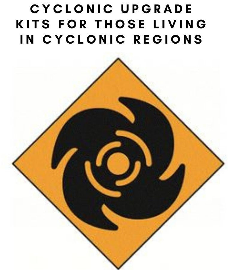 Cyclonic upgrade kit for sheds