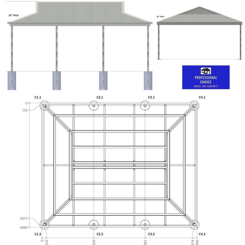 Example Plans by professional Choice Sheds