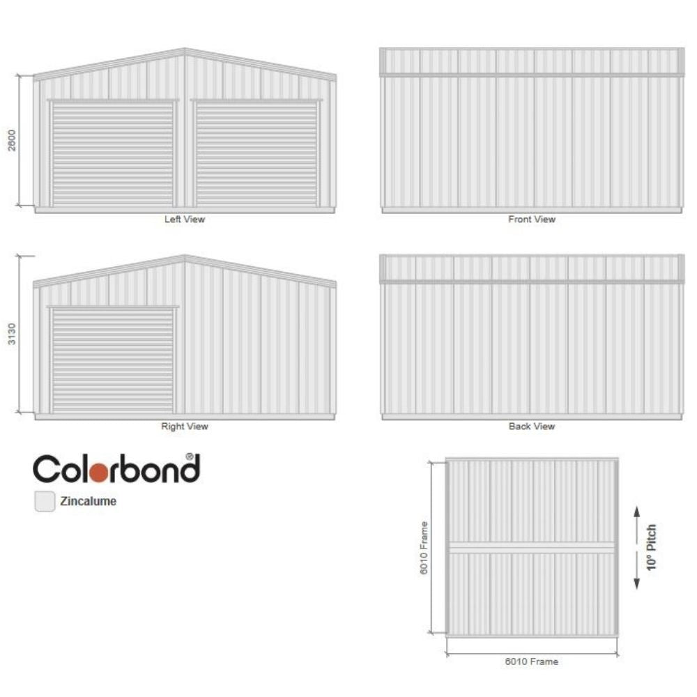 Professional Choice drive through double garage kit - Car Covers and Shelter