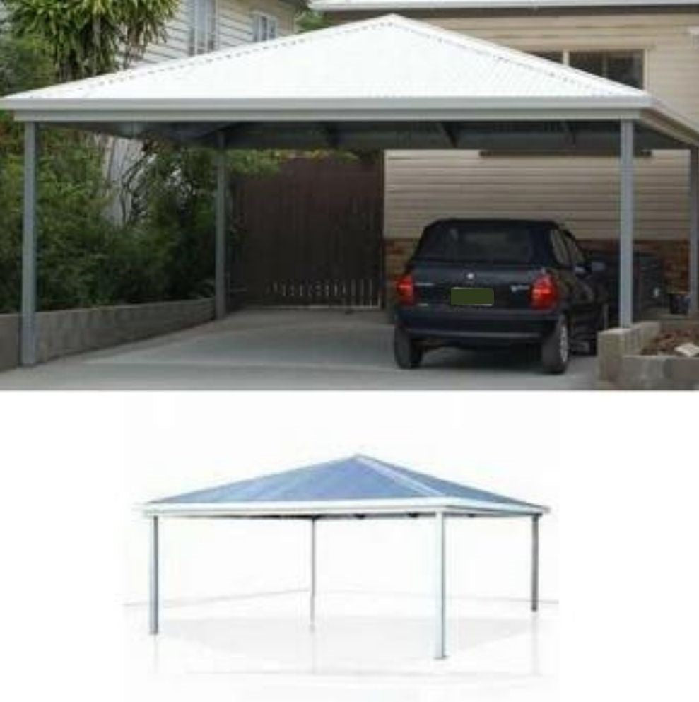 Hip Roof Awnings or Carports - Professional ChoiceCar Covers and Shelter