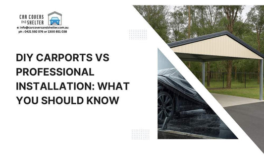 DIY Carports vs Professional Installation: What You Should Know - photo of carport and a car cover