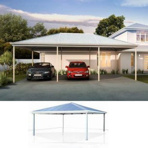 Hip Roof Carport – Elegance and Practicality