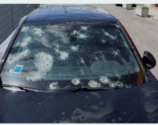 Protect Your Vehicle During Hailstone Season with Hail Cover, damaged car