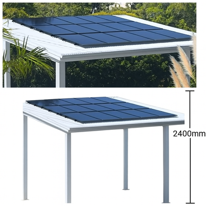 SOLAR READY CARPORT WITH SOLAR PANELS