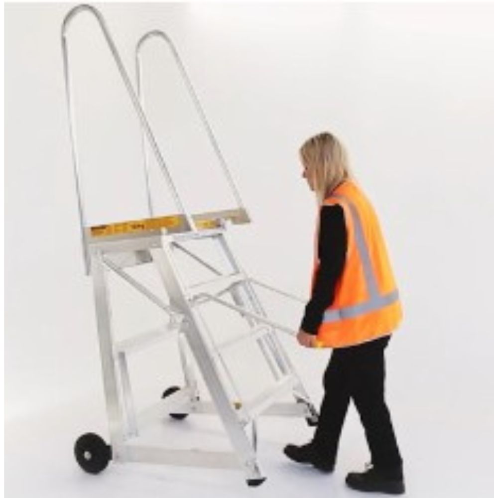 Ladder  being pushed