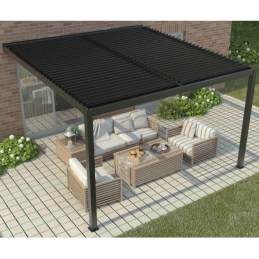 Pergola Kits Wall Mounted (attached) Manuel Black