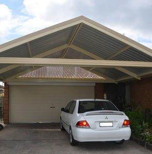 Attached Gable Carport, photograph