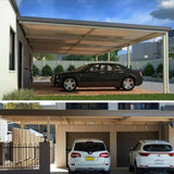 Attached Flat Roof Carports photographs