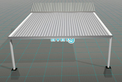 Attached Flat Roof Skillion Carports diagram