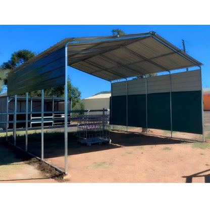 double portable  carport 4.9
