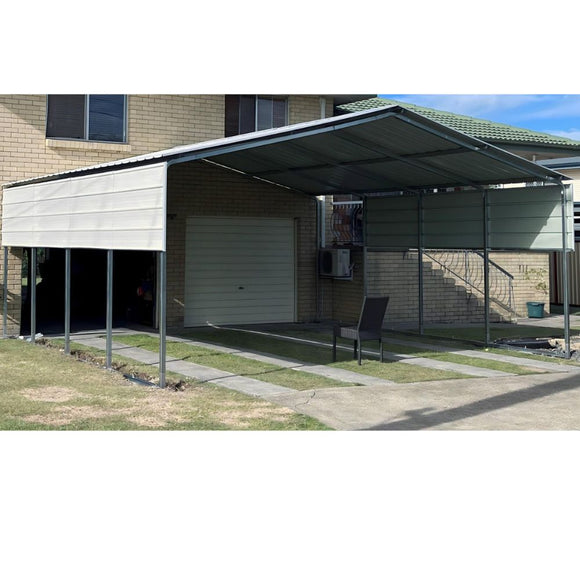 double portable  carport