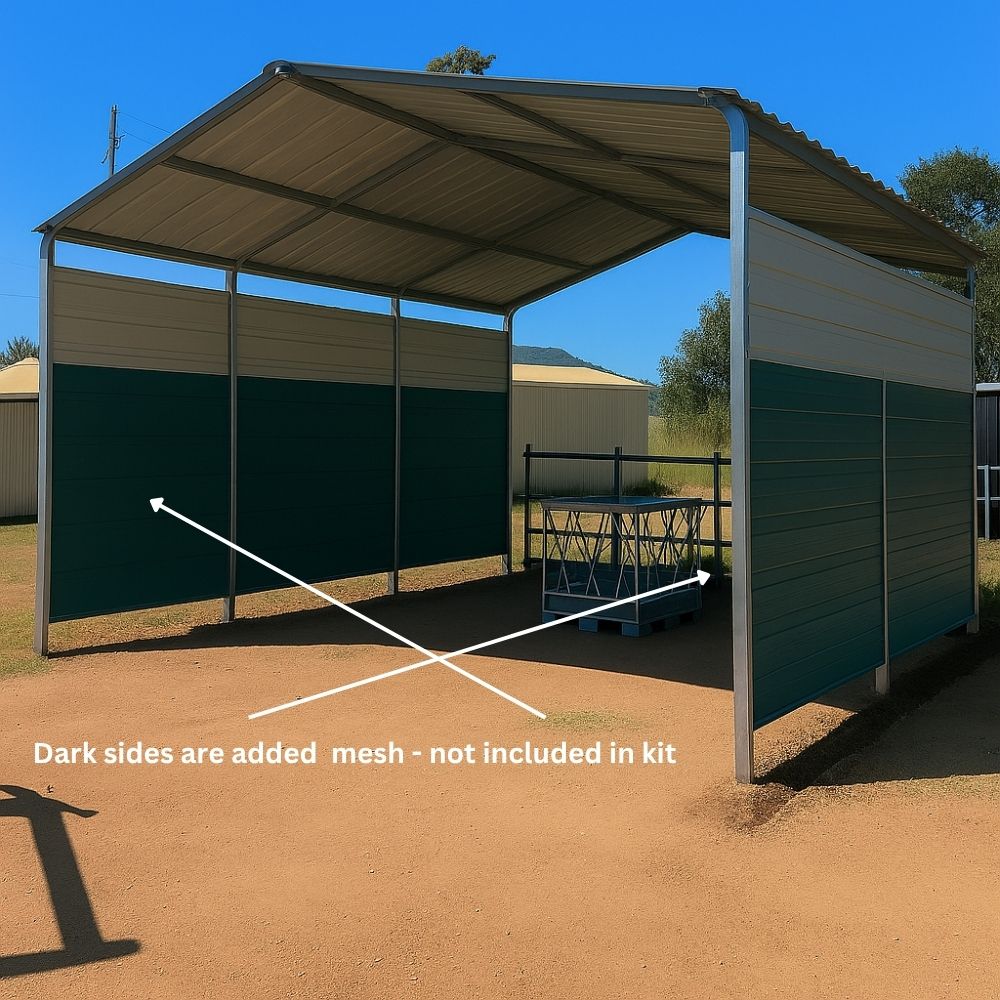 shed with mesh sides