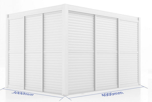 Louvered Sliding Door Panel