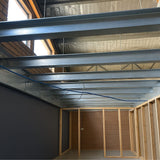 mezzanine floor kit before flooring added