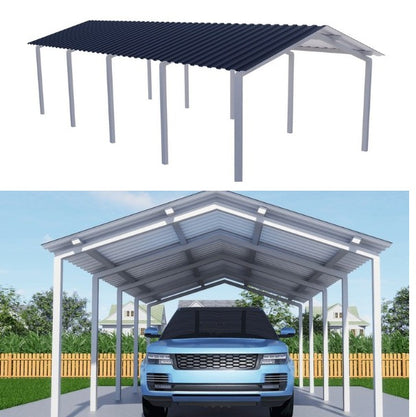 portable vertical roof single carport
