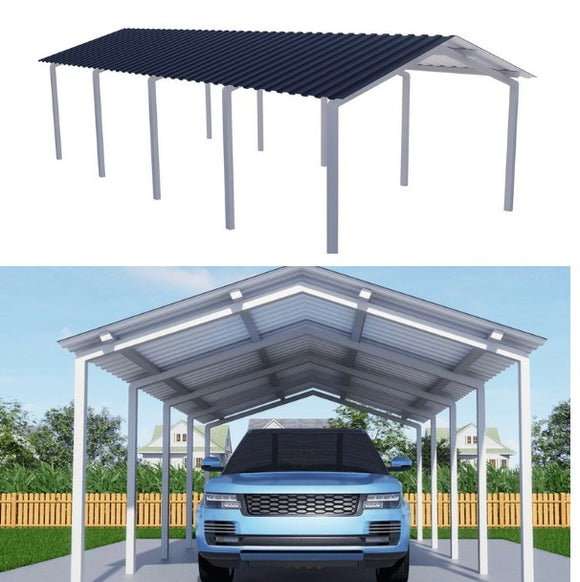 portable vertical roof single carport