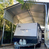 Portable Carports - Single Carport with caravan