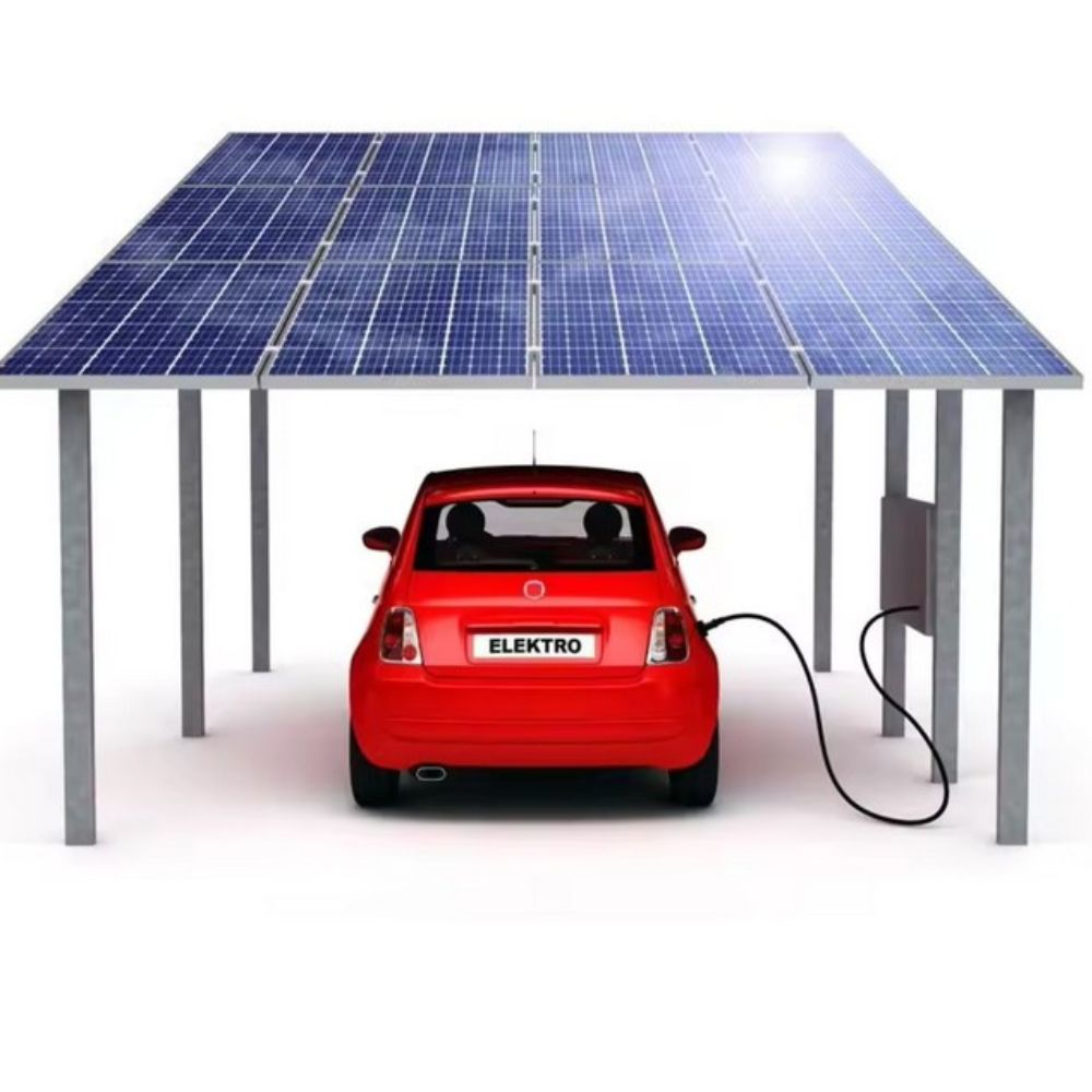 Double solar carport
