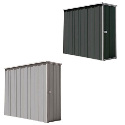 The F26-S garden shed Slate Grey and Zinc - Car Covers and Shelter