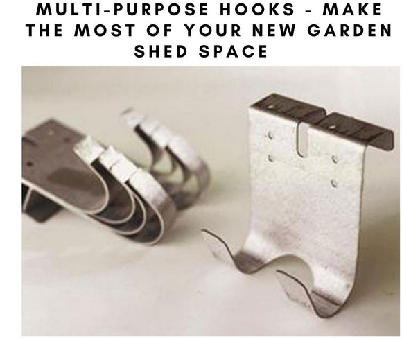 Multi purpose shed hooks