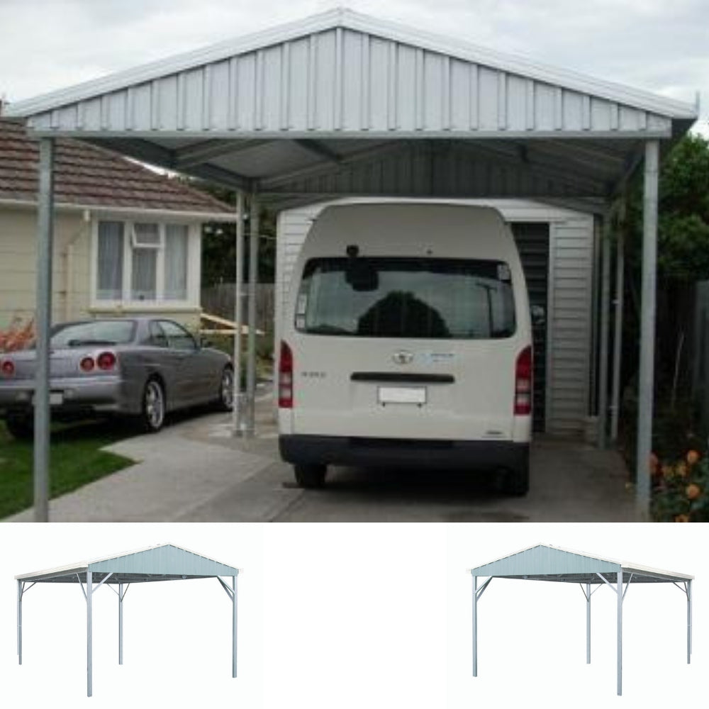 Single Gable roof Carport Spanbilt Car Covers and Shelter