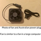 Premium Bubble fan and plug - Car Covers and Shelter