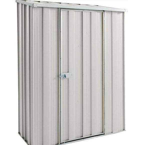 S52S Slimline garden shed in zinc - Car Covers and shelter