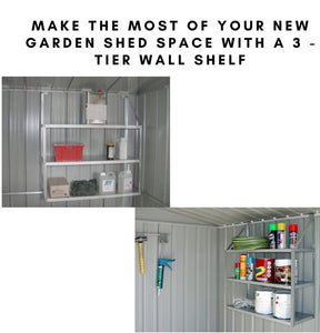 Garden Shed 3-tier wall shelf