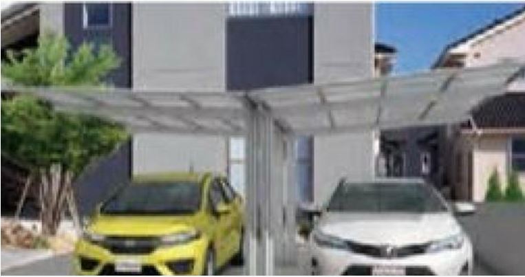 Cantilever Style Carport single flat roof by Cantaport Car Covers and Shelter
