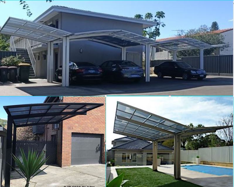 Cantaport together using an M connection and a Y connection - Car Covers and Shelter