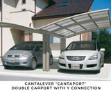 Cantilever Double Carport by Cantaport Car Covers and Shelters