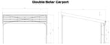 Double solar carport elevation/drawings - Car Covers and Shelter