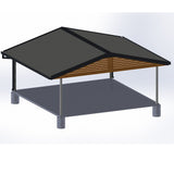 Render of professionalo Choice gable - Car Covers and Shelter