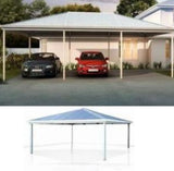 Hip Roof triple Carport Car Covers and Shelter