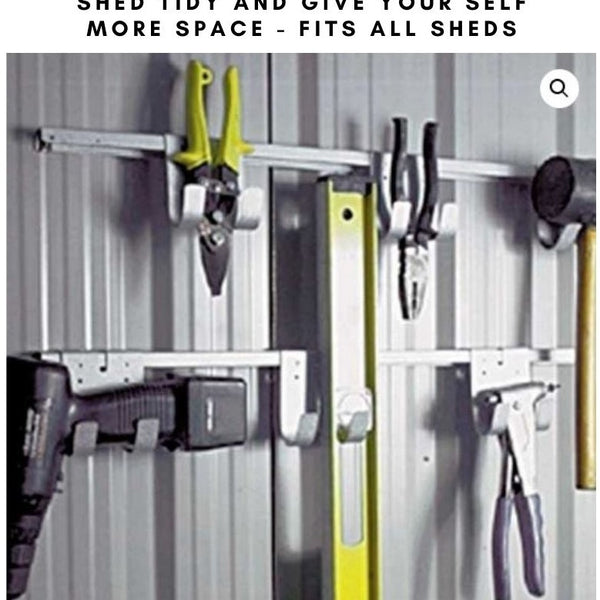 Shed tool hanging rack - Car Covers and Shelter