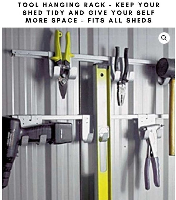 Shed tool hanging rack - Car Covers and Shelter
